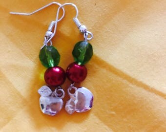 Apple earrings