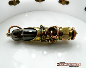 Steampunk USB flash drive gift handmade vintage brass