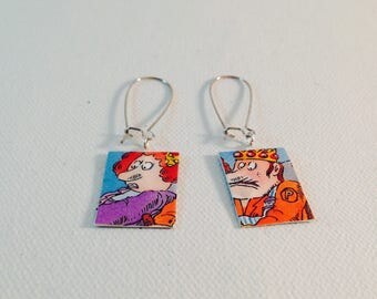 "The beautiful smooth PEAR Motordu" earrings