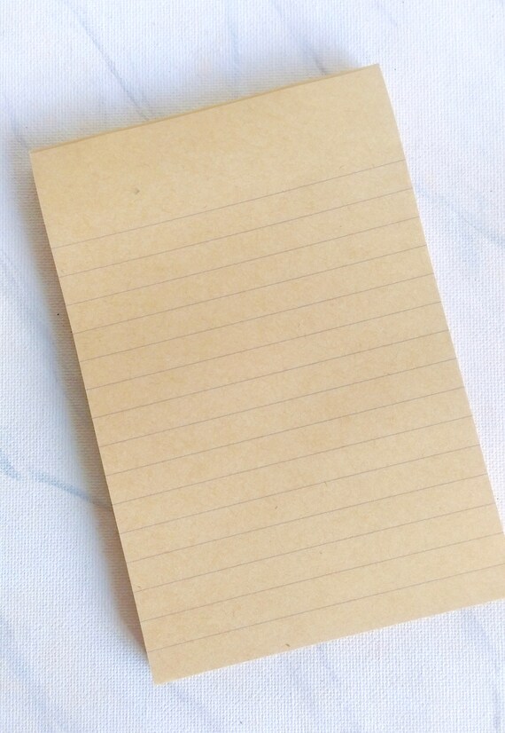 kraft paper sticky notes