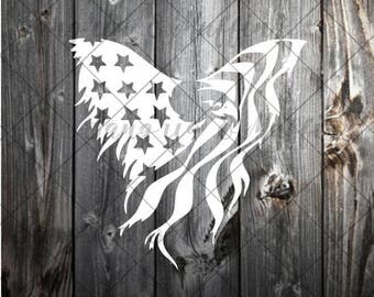 Eagle USA Flag - Car decal - Window decal - Laptop decal - Tablet decal - US flag decal