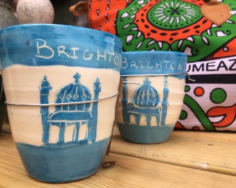 Hand Thrown Ceramic 'Brighton' Mug/Planter