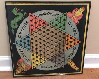 1938 Colorful Chinese Checkers Board with just the right amount of crunchiness!