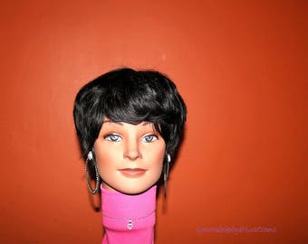 READY TO SHIP // Human hair wig "Black Velvet"