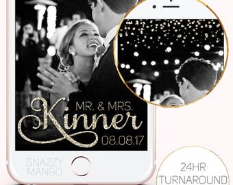 Champagne Wedding Geofilter, Glitter Geofilter, Wedding Snapchat Filter, Wedding Geofilter, Champagne Wedding Geofilter, Glittery Geofilter!