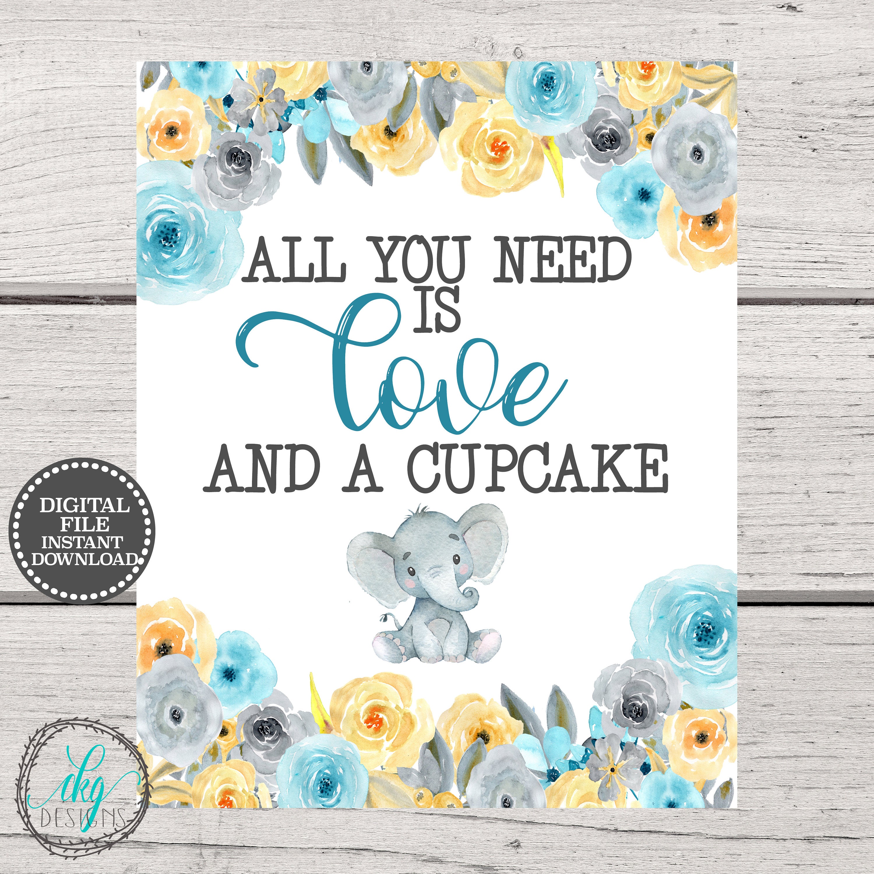 Baby Shower Cupcake Sign Cupcake Sign Baby Shower Instant