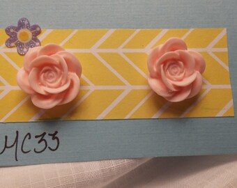 floral earrings, flower earrings, rose earrings