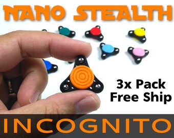 Fidget Spinner Mini Micro Nano Stealth Incognito Hand Toy - Edc - MADE IN USA - Non-toxic - Many Colors Choose any 3 - Free Shipping (Usa)