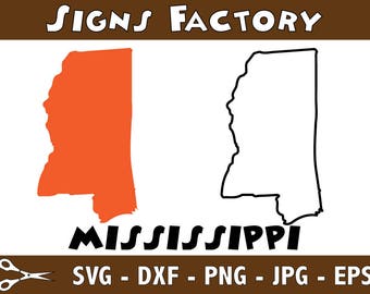 mississippi Vector, State Clipart, MS Clip Art, Mississippi SVG, State PNG studio cut file Silhouette Studio Cameo, Cricut Dxf Eps Png