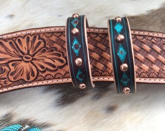 Copper spotted southwest stacker bracelet