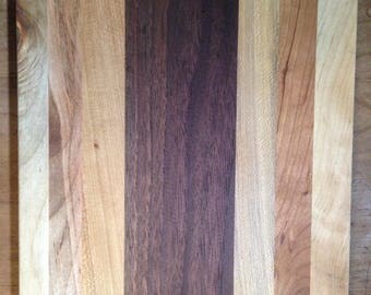 Multi-wood cutting board
