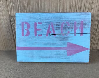 Beach sign