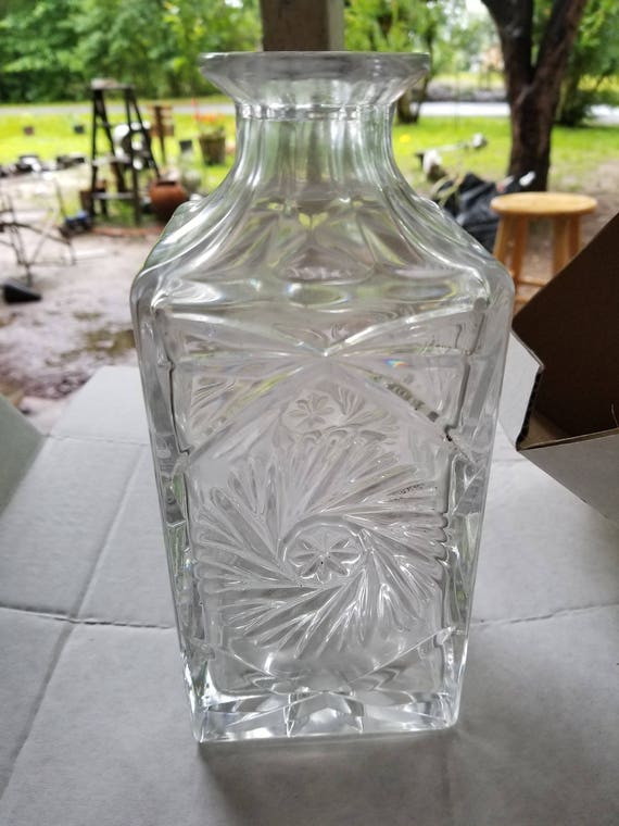 German Crystal decanter for making lamps