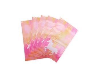 Poly Mailers 6x9 - Tear Dirt & Waterproof Seal Top Self Adhesive Flat Lightweight Designer Unicorn Shipping Poly Bags - Ship Within 24 Hours