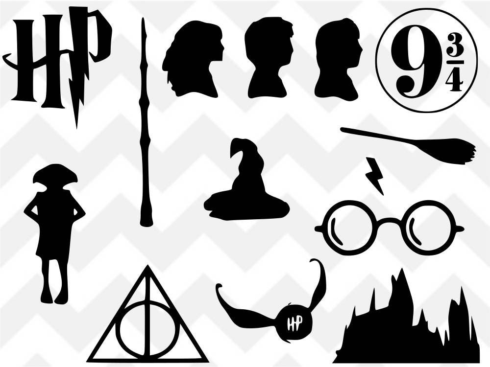 Harry Potter SVG Harry Potter Bundle Deathly Hallows SVG