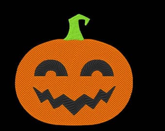 Pumpkin Embroidery Design - 4x4 & 5x7 Inches Instant Download!