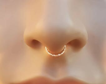 Septum Ring in Silver,Real Septum Ring