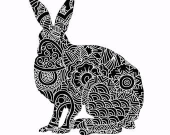 Download Rabbit stencils | Etsy