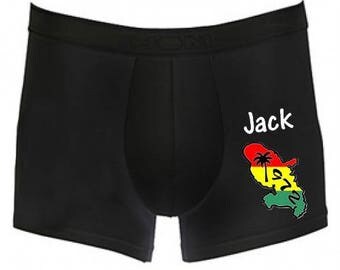 Black Boxer Martinique personalized with name