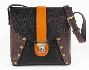 Woman's Leather Handbag Cross Body Bag Purse Individually Handcrafted In The USA