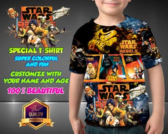 Star Wars Birthday Shirt Star Wars Custom Shirt, Star Wars Personalized Shirt, Star Wars family shirts, Star Wars Birthday t-shirts