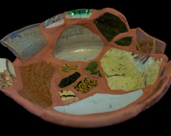 Ceramic Baking Dish with 1000 Year Old Antique Fragments
