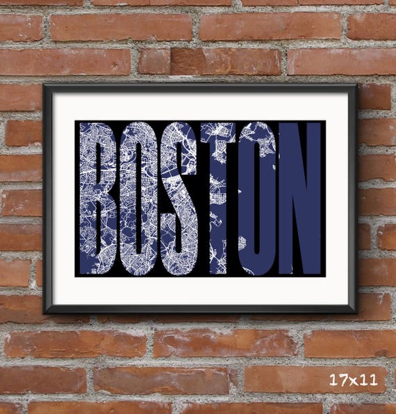 Boston Map ArtBlueprint Stencil