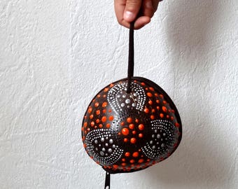 Small fused Orange shoulder bag