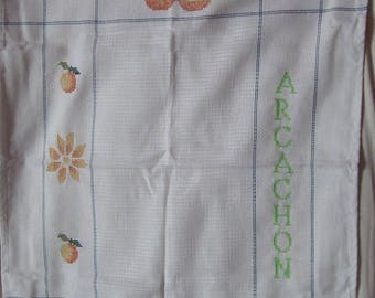 Blue Tea towel "ARCACHON"