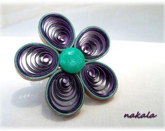 * SALE * unique ring made of paper, varnished