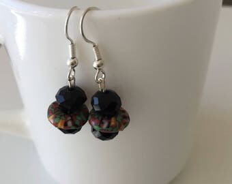 Ghana glass beads earrings