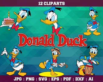 Donald duck svg | Etsy