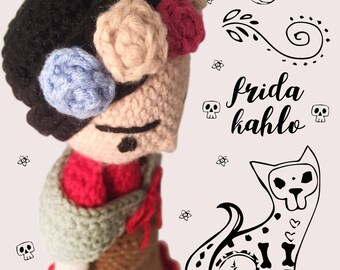 Frida Kahlo inspired by Amour Fou Crochet / Crochet Doll