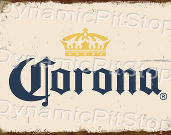 30x40cm Corona Rustic Tin Sign