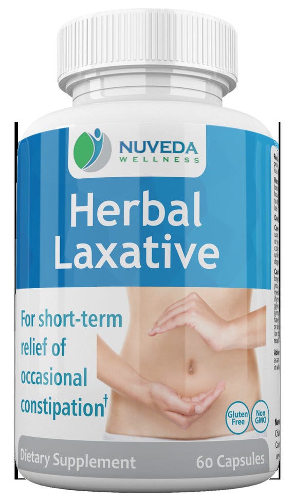 Herbal Laxative With Aloe Vera & Dandelion Extracts Safe And
