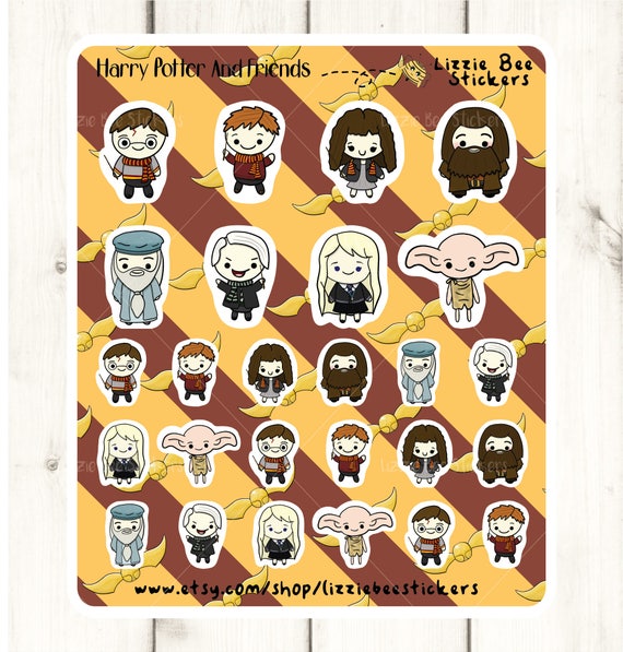 Harry Potter Planner Stickers Harry Hermione Ron Hagrid