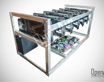 Open Air | Ethereum ZCASH SIA | OpenAir Mining rig Case Frame for 8+ GPU