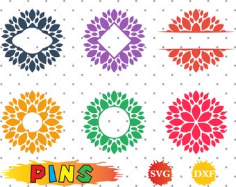 Dahlia svg | Etsy
