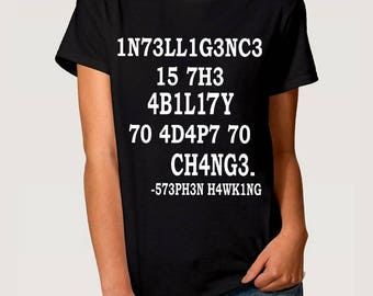 stephen hawking quote shirt