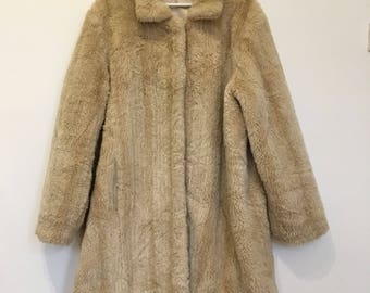 Faux fur coat | Etsy