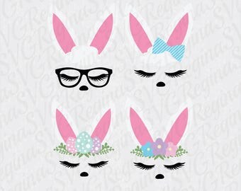 Download Bunny rabbit face | Etsy