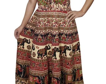 Summer Cool Cotton Comfy Maxi Dress Sleeveless Sample Your Style Handloom Gypsy Long Sundress M/L