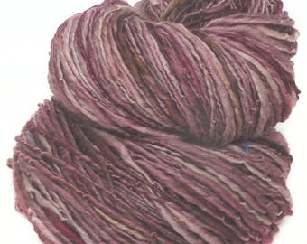 Handspun yarn handdyed Falkland wool singles yarn