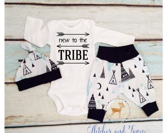 coming home outfit, baby boy, baby boy clothes, baby boy gift, baby shower gift, new to the tribe, baby boy outfit, take home outfit, baby
