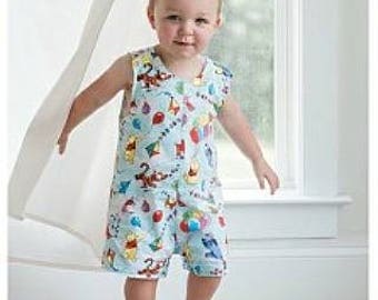 Boys Jon Jons - Winnie The Pooh - Clothing For Boys - Boys Winnie The Pooh Birthday - Toddler Boys Clothing - Boys Shortall - Groovy Gurlz