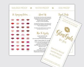 LipSense Brochure - Tips and Tricks - Application - Join My Team - Color Chart - LipSense Bundle - Custom Option