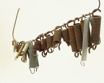 Lot of 38 Vintage Springs Parts Steampunk Industrial Altered Art Assemblage
