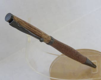 Slimline Pen, Gun Metal Pen, Milante Wood Pen, Handmade Pen