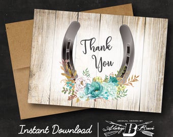 Western thank you | Etsy