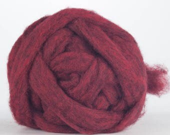 Corriedale Bulky Wool Roving - Pinwheel - 4 ounces